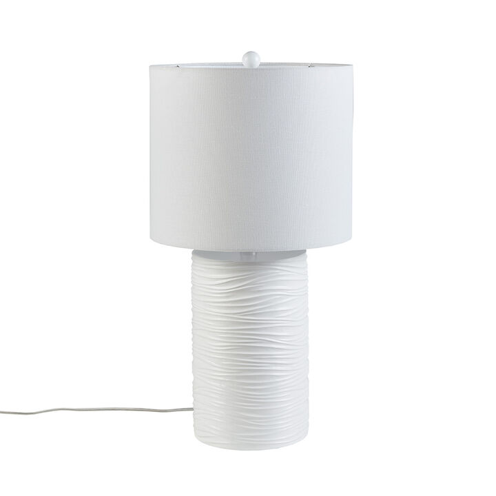 Gracie Mills Jakayla Modern Textured Resin Table Lamp