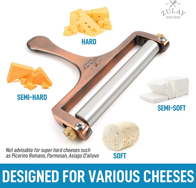 Cheese Slicer With Adjustable Thickness With 2 Extra Wires