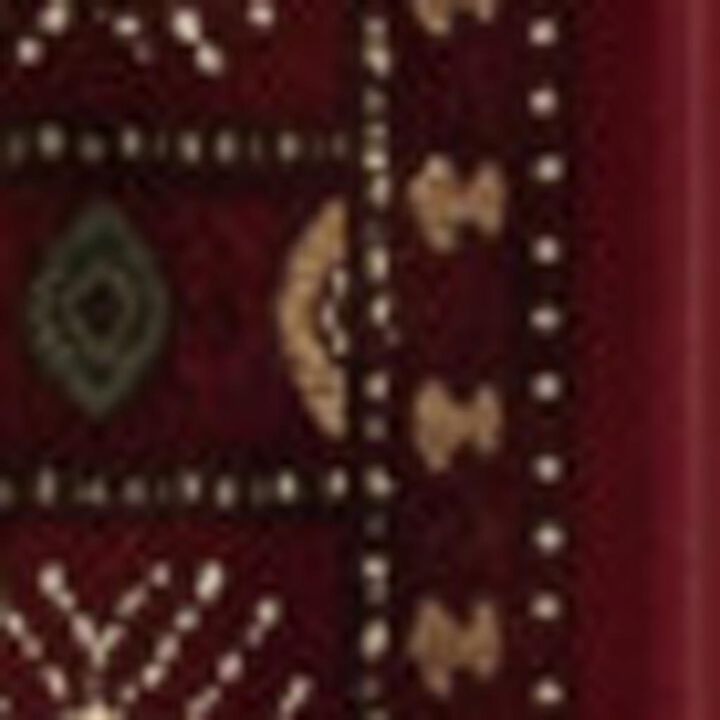 HomeRoots Floral Medallion Runner Rug
