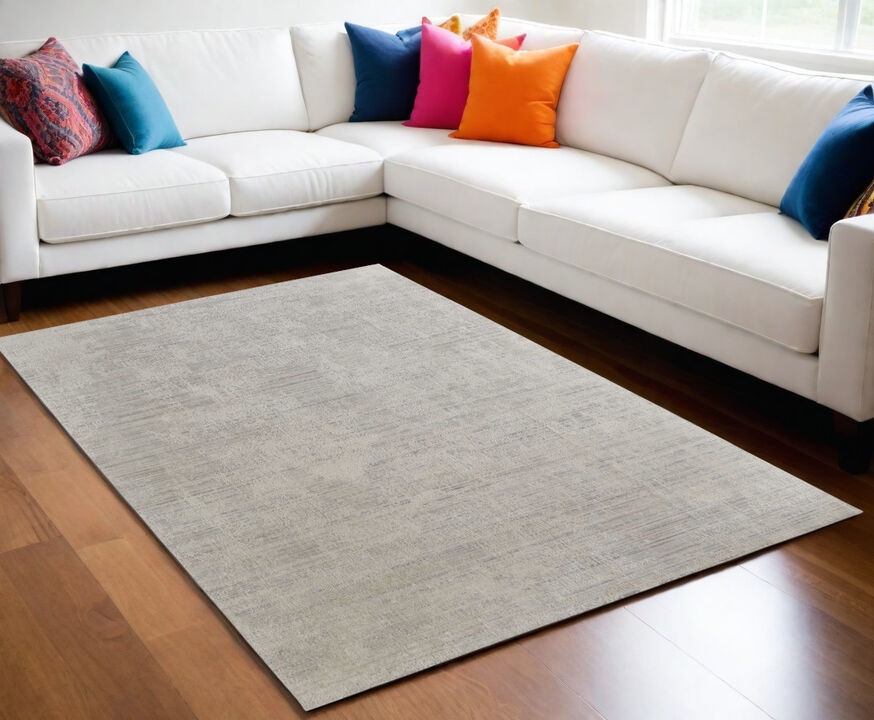 HomeRoots Abstract Hand Woven Distressed Area Rug