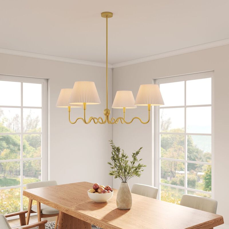 Wave Squiggle 4-Arm Pendant Light image number 9