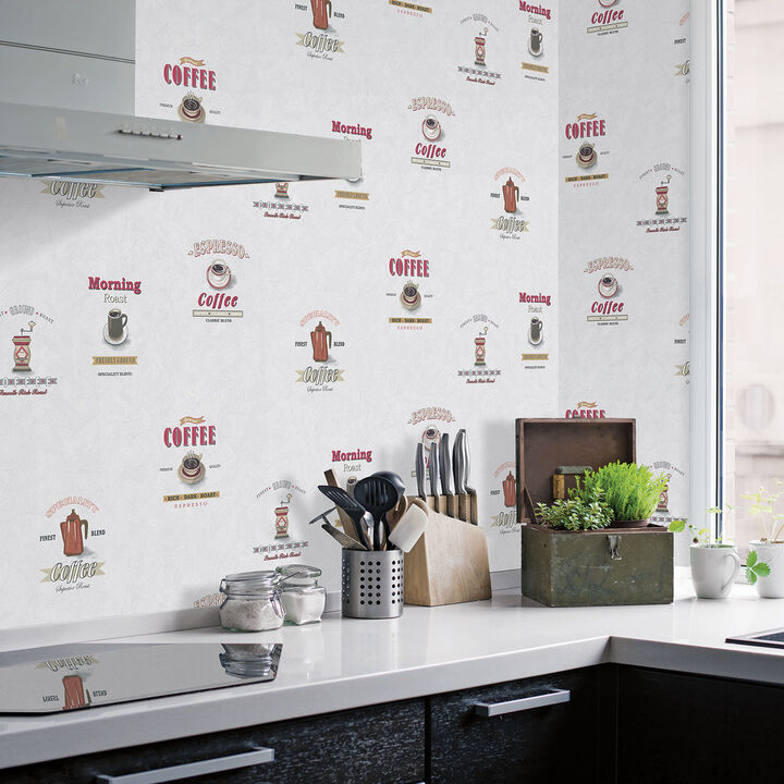 Kitchen Recipes Novelty Silver Grey Wallpaper G12240