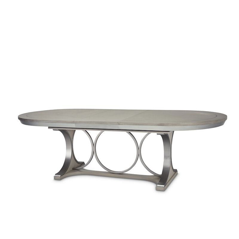 Michael Amini Eclipse Oval Dining Table - Moonlight Gray