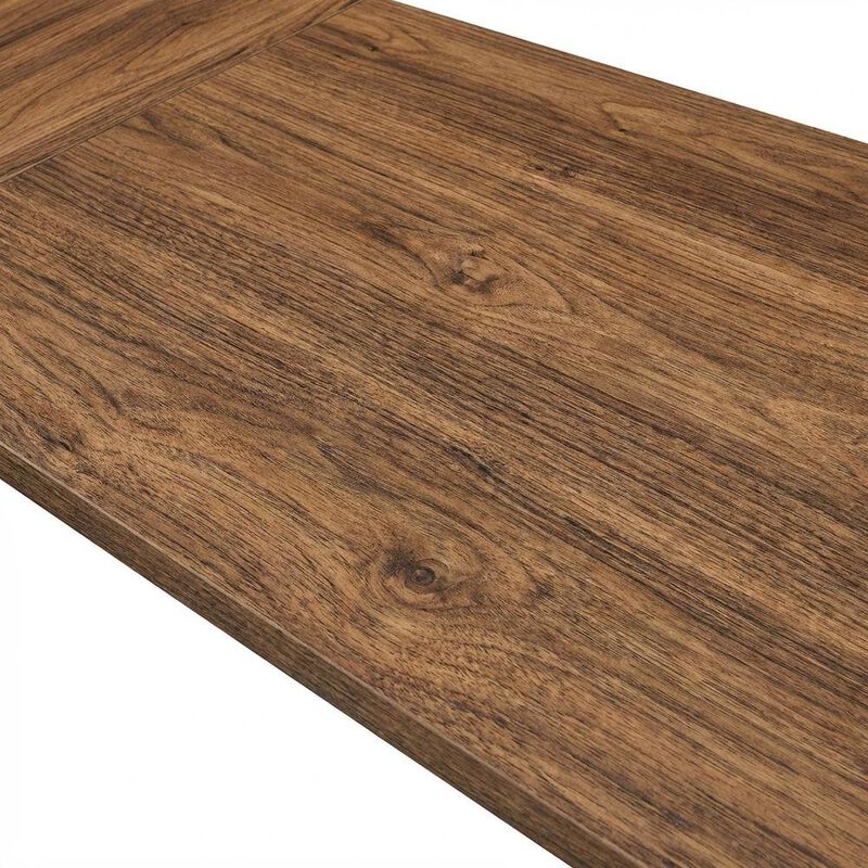 L-Shaped Wood Office Desk with Spacious Work Surface and Sturdy Legs image number 5