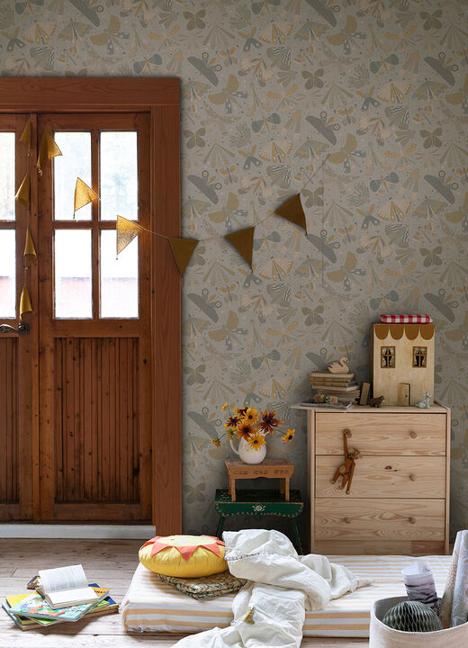 Flyga Light Blue Bonanza Wallpaper (Set of 2)