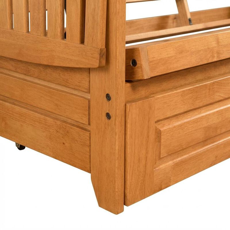 Futon Sofa Bed with Frame and Mattress image number 6
