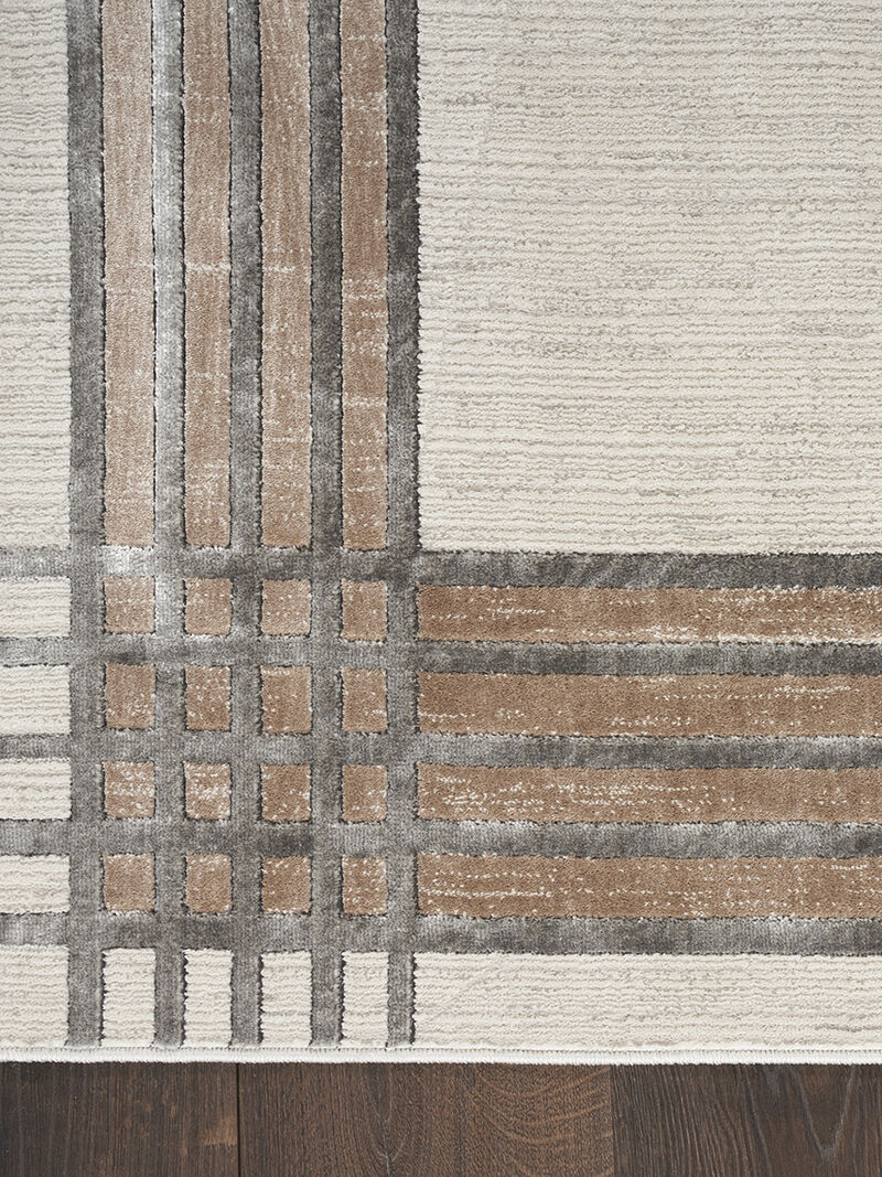 Desire DSR01 Ivory/Silver 9' x 12' Rug