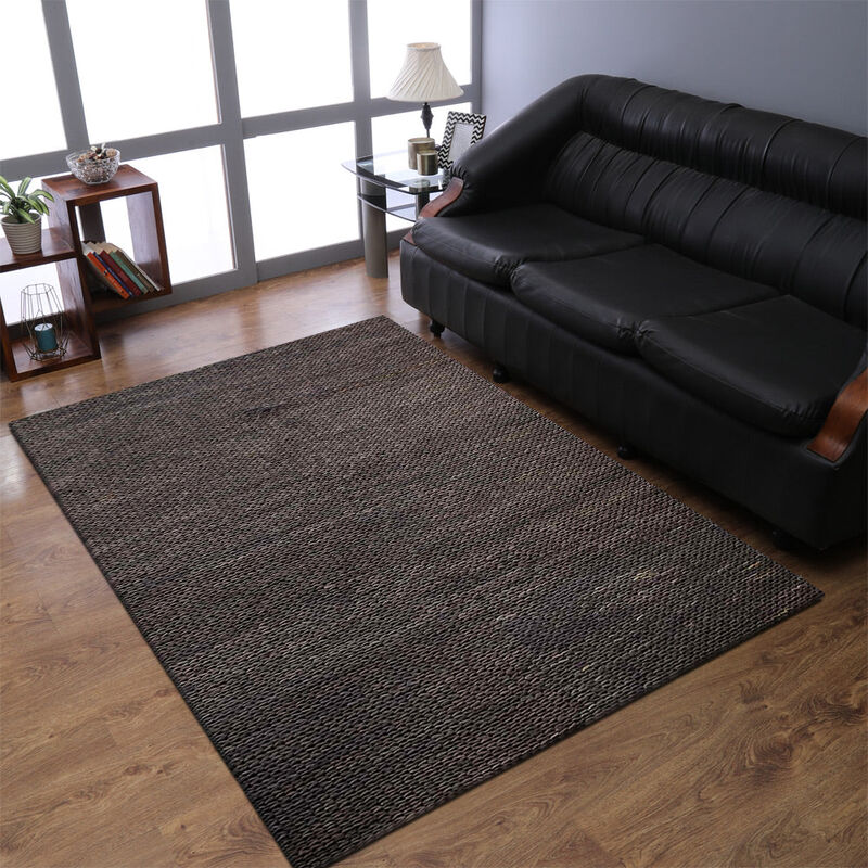 HAND WOVEN JUTE ECO-FRIENDLY Solid AREA RUGS  - Rectangle Shape, Solid Plain, High Pile, Natural Fiber, Outdoor Indoor Handmade Area Rugs for Living Room, Bed Room (J00054) image number 1