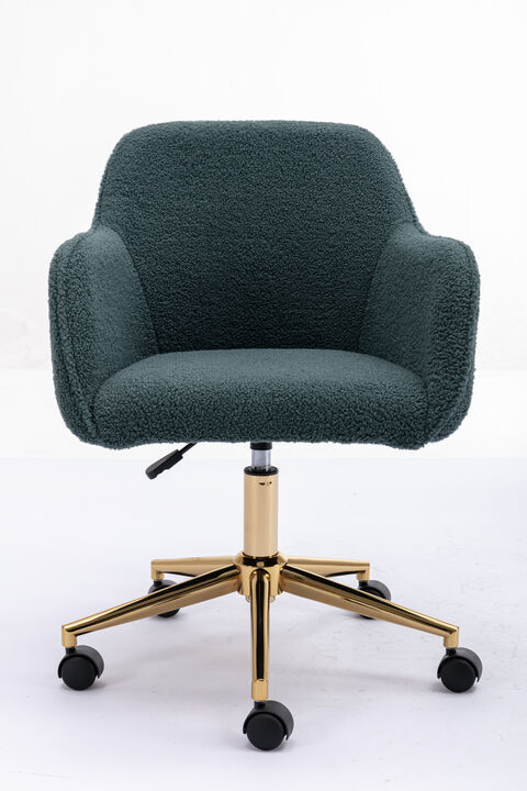 Streamdale Modern Adjustable Office Chair with Teddy Fabric