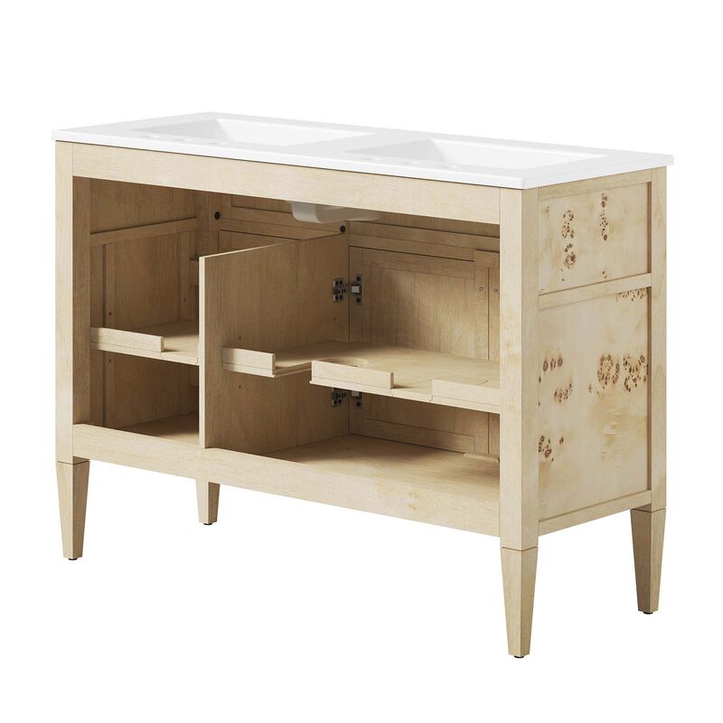 Elysian 48" Double Sink Bathroom Vanity image number 4