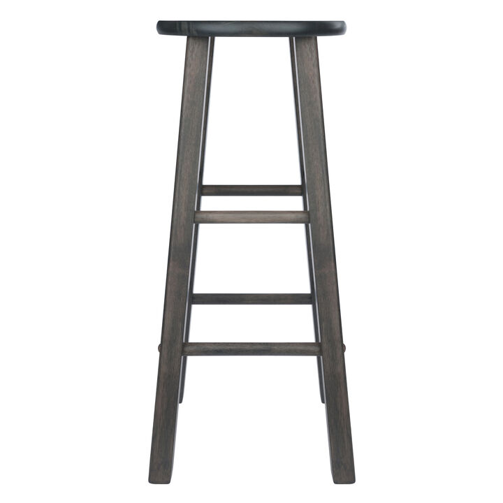 Winsome Element Bar Stools, 2-Pc Set, Oyster Gray