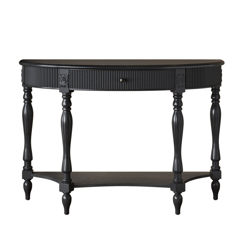 Muxtur Half Moon Console Table image number 0