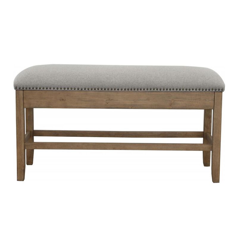 Grayson Counter Storage Bench w/Nailhead