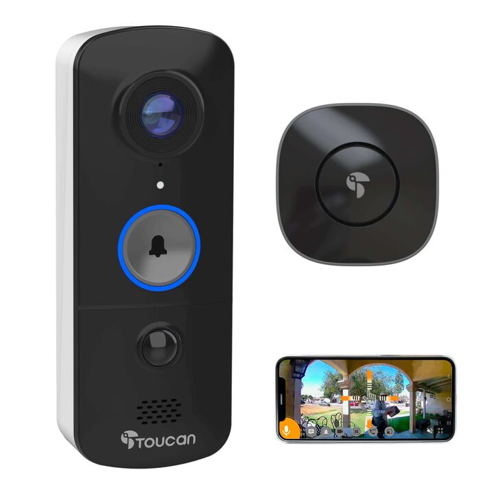 Toucan Wireless Video Doorbell with Chime