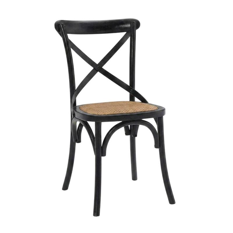 Wooden Dining Side Chairs for Dining Room, Natural, Set of 4 image number 2