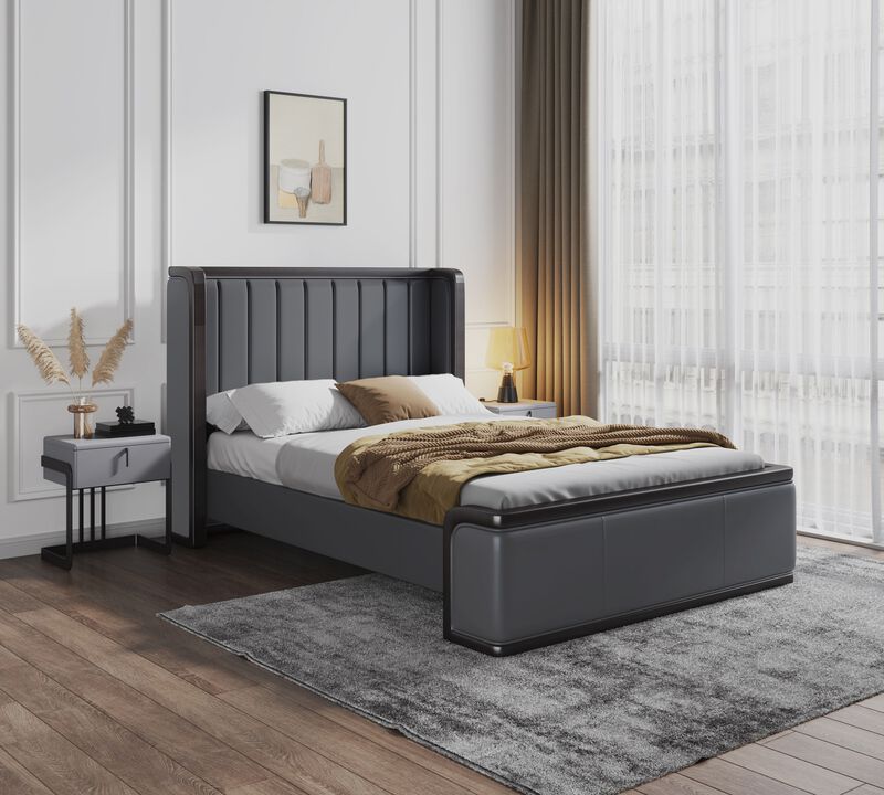 Kingdom Gray Queen Bed
