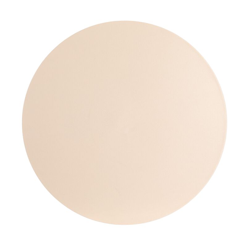 Chic Metal Round Side Table, Cream image number 5