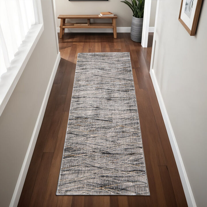 HomeRoots Abstract Runner Rug