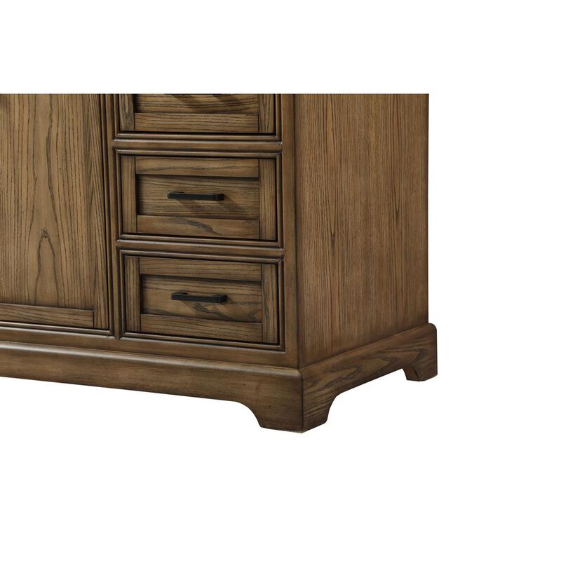 Elegant Kitchen and Bath 60 inch Single bathroom vanity in driftwood