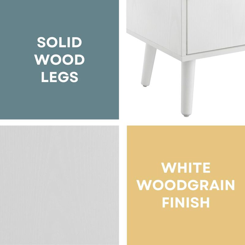 Convience Concept, Inc. Xtra Storage 3x2 3 Door Cabinet Console Table