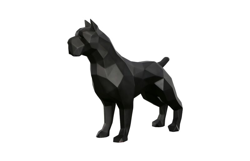 Pitbull Facet Sculpture