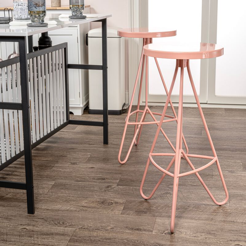 Trinity Modern Industiral Iron Tripod Backless Bar Stool
