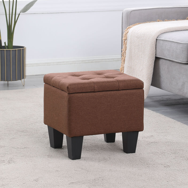 Large Storage Ottoman Bench Set, 3 in 1 Combination Ottoman, Tufted Ottoman Linen Bench for Living Room, Entryway, Hallway, Bedroom Support 250lbs image number 6