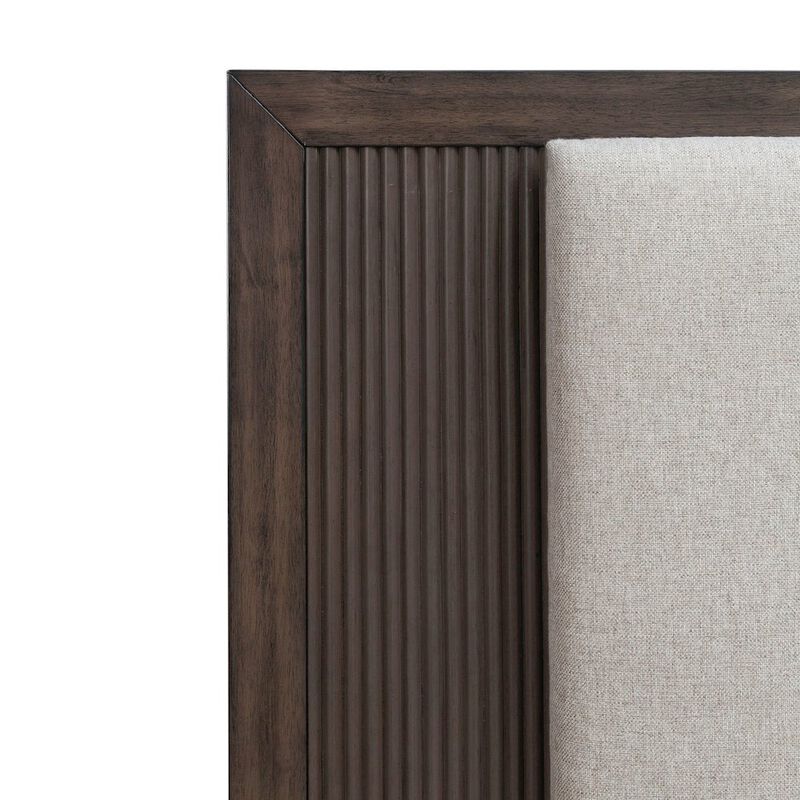 Liberty Furniture Modern Edge King Upholstered Panel Headboard  - Caffe image number 3