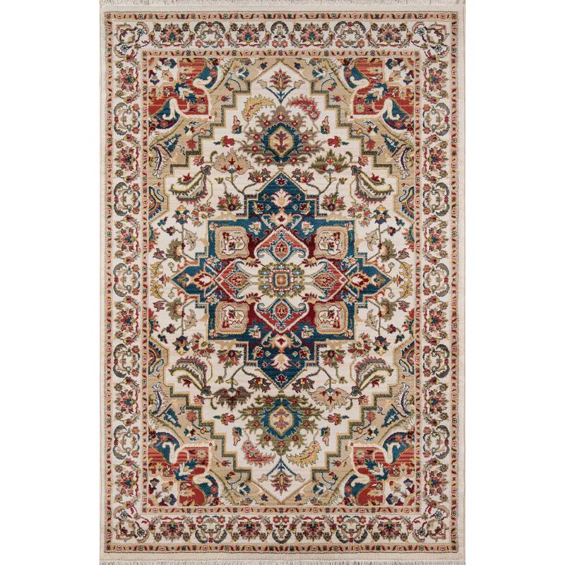 Momeni Traditional Rectangle Area Rug, Ivory, 2' X 3'