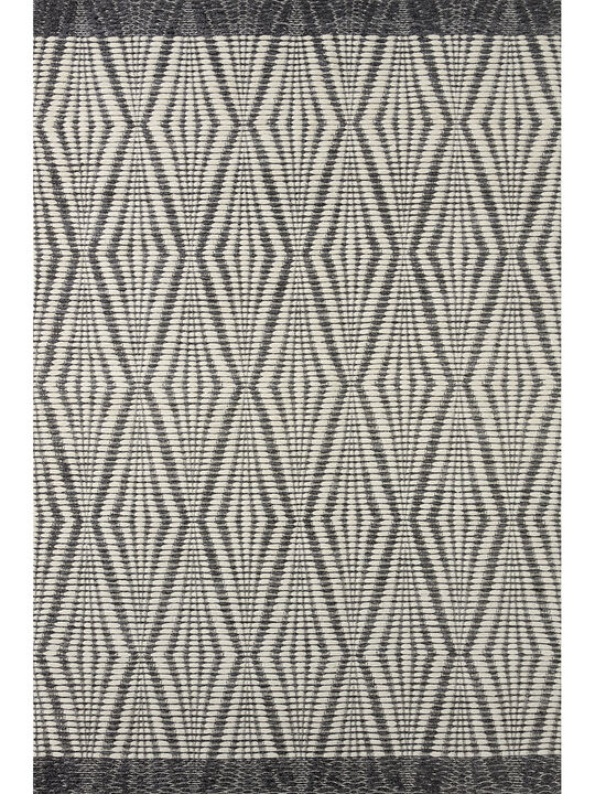 Kenzie KNZ01 Ivory/Charcoal 5' x 7'6" Rug