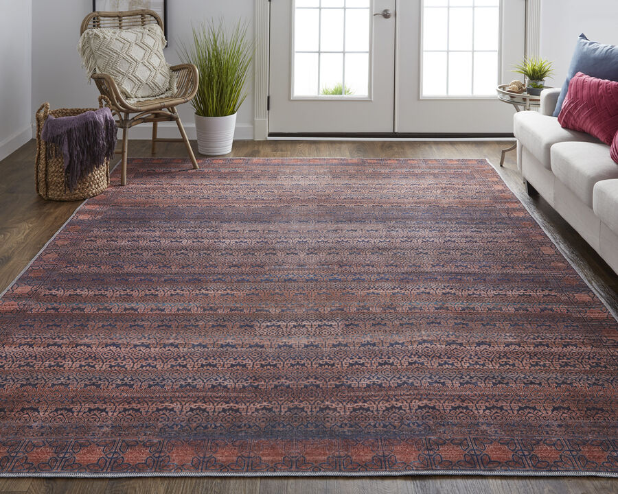 Voss 39H4F Red/Brown/Blue 2' x 3' Rug