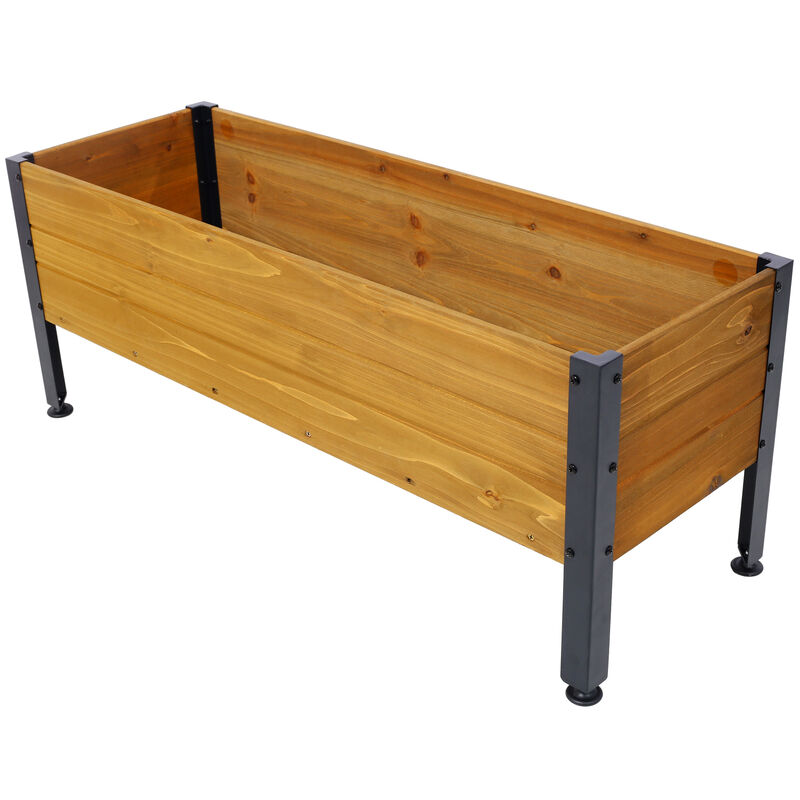 Streamdale Elevated Rectangular Garden Planter for Patio and Balcony
