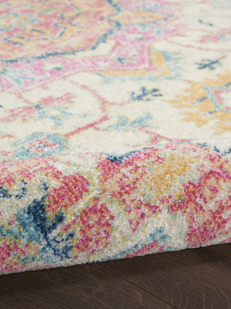 Passion PSN25 Ivory/Pink 5' x Round Rug image number 4