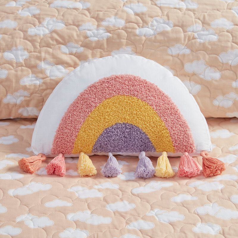 Gracie Mills Singleton Sunny Days Reversible Cotton Quilt Set with Throw Pillow