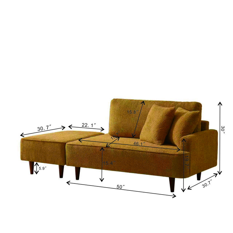 Statco  Chaise Lounge Chair with Ottoman image number 5