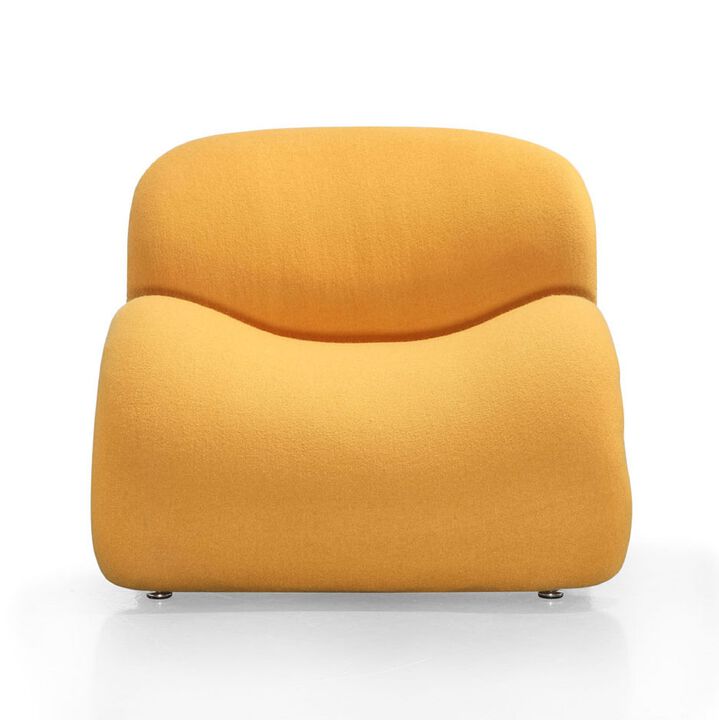 Rosebud Yellow Accent Chair