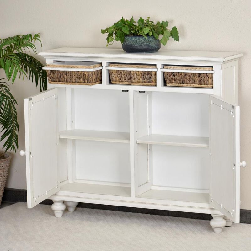 Sea Winds Coastal Furniture Monaco Entry Cabinets with Baskets