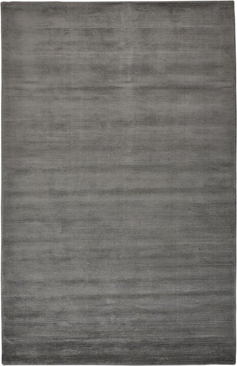 2 X 3 gray And Black Hand Woven Area Rug