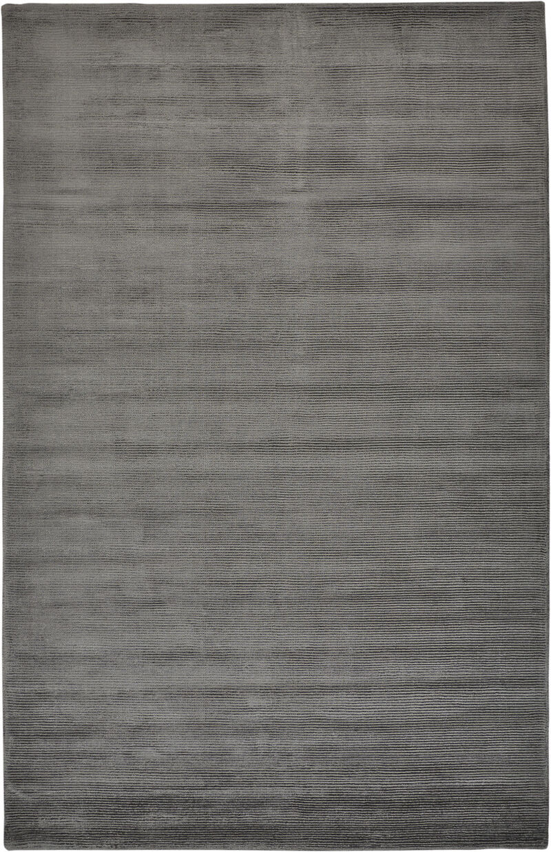 2 X 3 gray And Black Hand Woven Area Rug image number 0