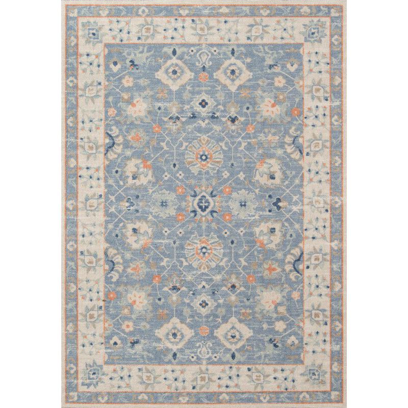 Momeni Traditional Rectangle Area Rug, Blue, 7'9 X 9'10
