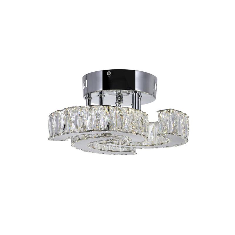 CWI Lighting Vienna LED Flush Mount With Chrome Finish