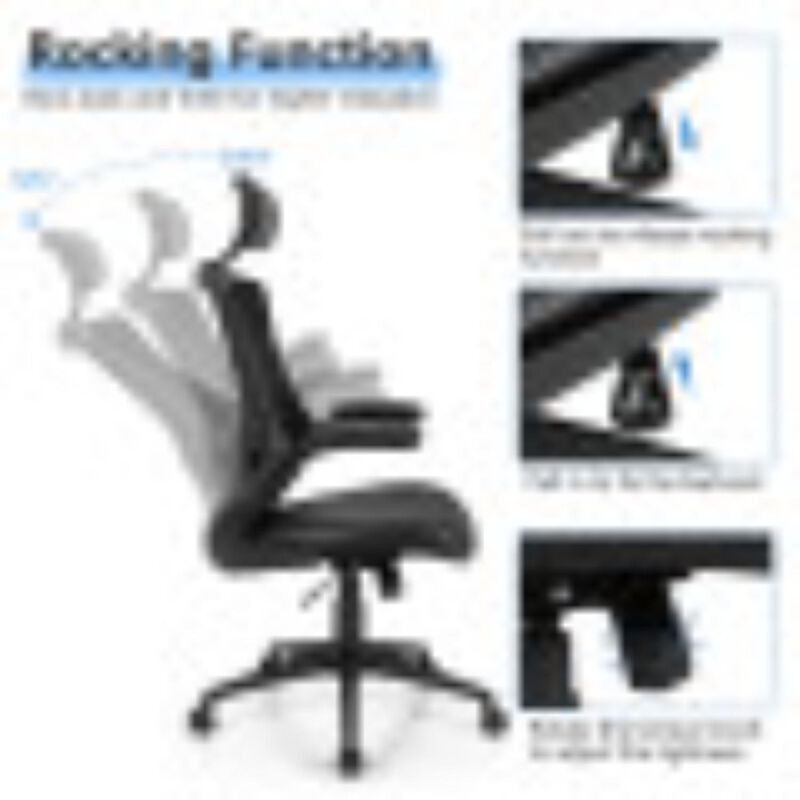 Hivvago High-Back Executive Chair with Adjustable Lumbar Support and Headrest