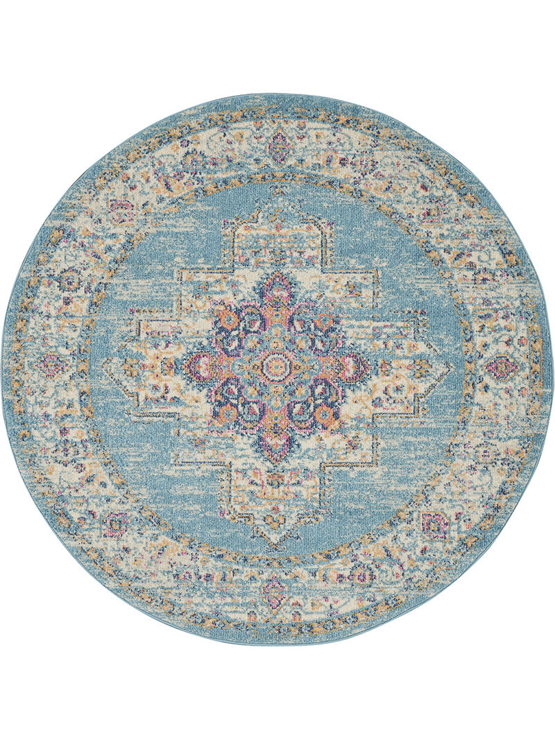 Passion PSN03 Light Blue 5'3" x 7'3" Rug image number 0