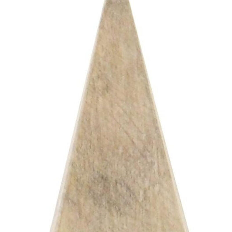 HomeRoots 6" Natural Solid Wood Pyramid Decorative Sculpture image number 5