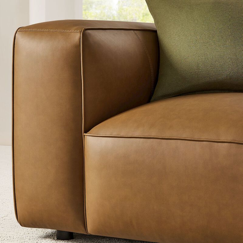 Auren Upholstered Vegan Leather Modular Armchair image number 9