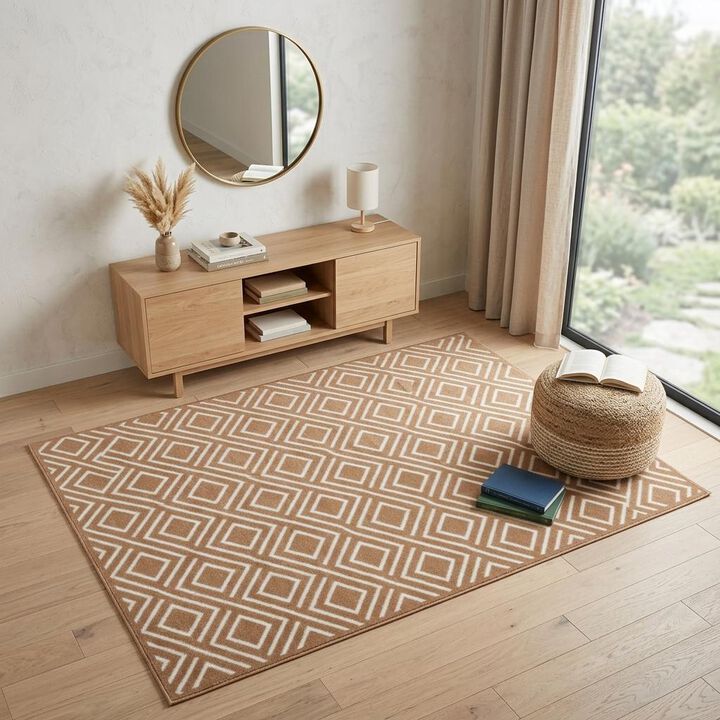 HomeRoots Geometric Area Rug