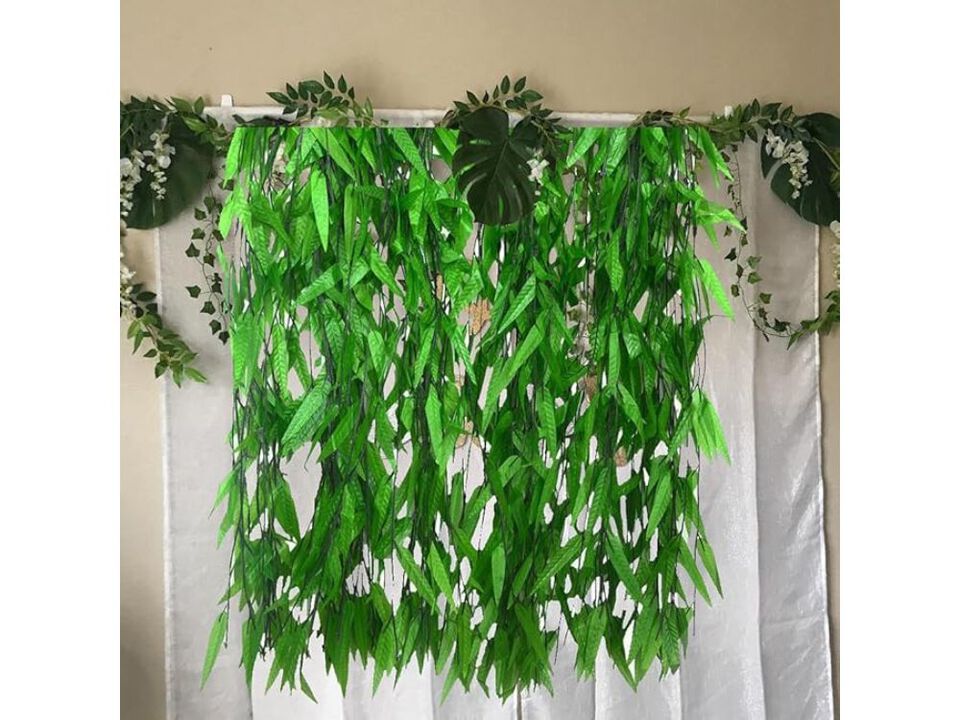 50 Piece Artificial Greenery Plants Garden Porch Decor 376