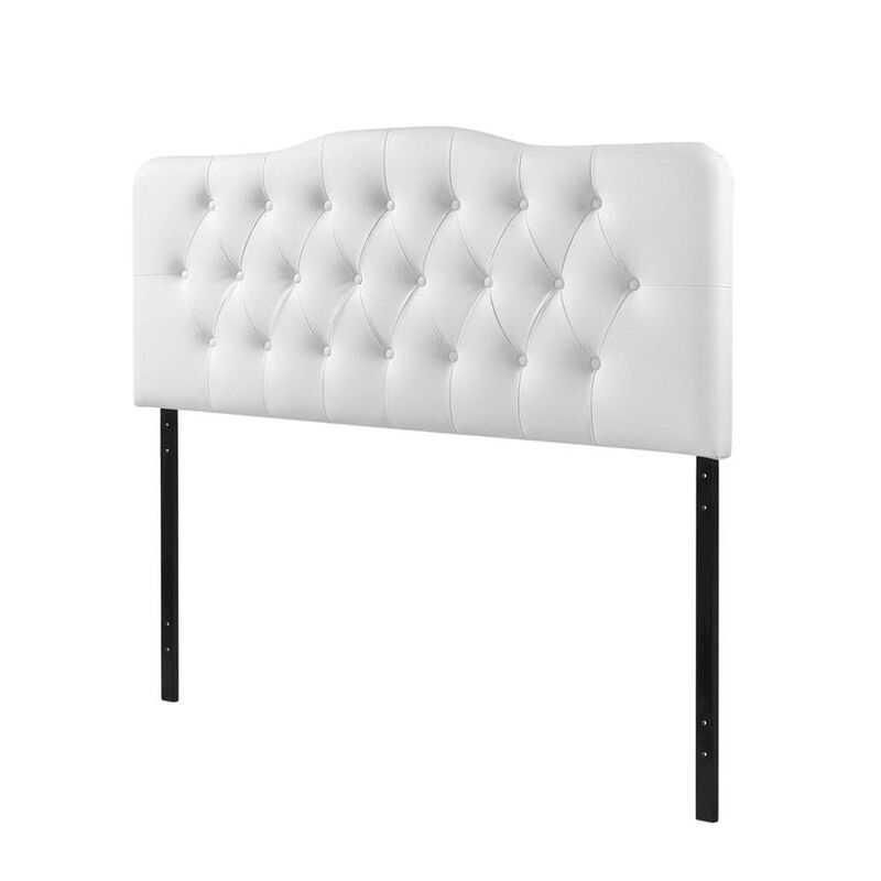 Upholstered Vinyl King Headboard with Durable Finish and Contemporary Design image number 0