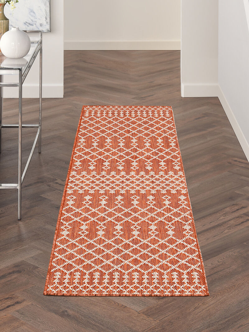 Positano POS02 Terracotta 2' x 6' Rug