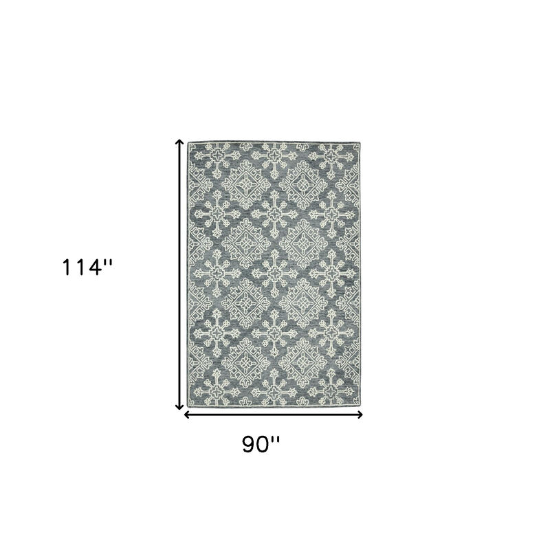 HomeRoots Wool Oriental Hand Hooked Area Rug image number 5